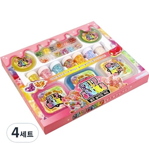 10000 셀프 슬라임 세트, 4세트, 랜덤발송(상자)