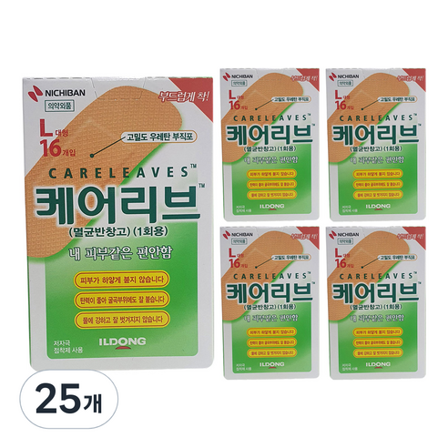 케어리브 멸균반창고 기본형, 16개입, 25개