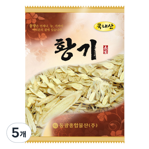 동광종합물산 제천 황기, 100g, 5개