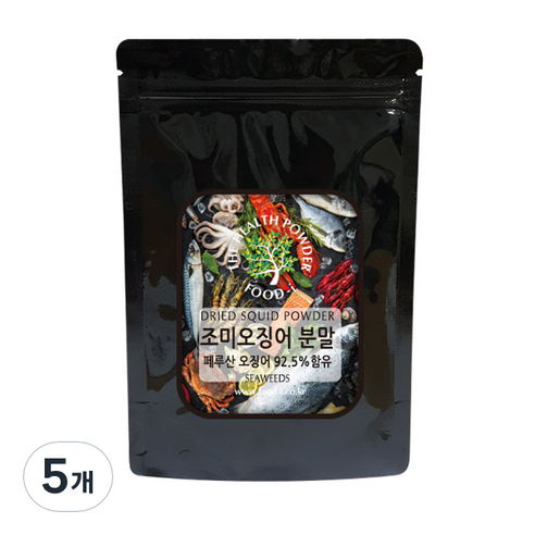 스쿨아이 페루산 조미오징어 분말, 200g, 5개