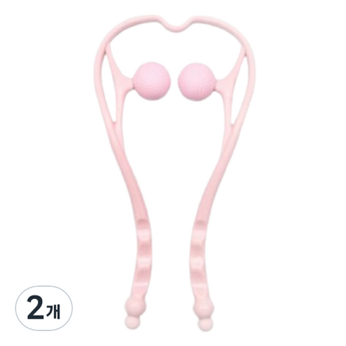 EORIN 경추 목 마사지기, 2개, 분홍색