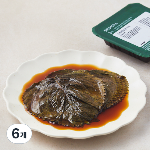 집반찬연구소 간장 깻잎 장아찌, 100g, 6개