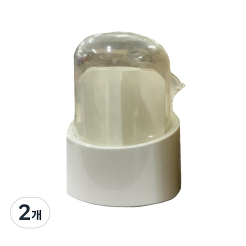 플러스잇 회전 화장품 정리함 원형, 베이지, 2개