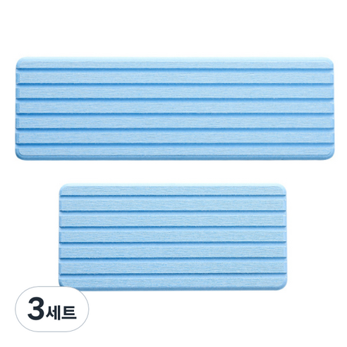 마켓감성 다용도 규조토 매트 2종 세트, 블루, 3세트