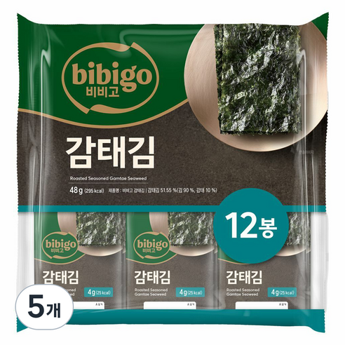 비비고 감태김 12p, 48g, 5개
