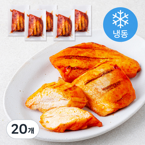 코코스 통살 닭가슴살 떡볶이맛 (냉동), 100g, 20개