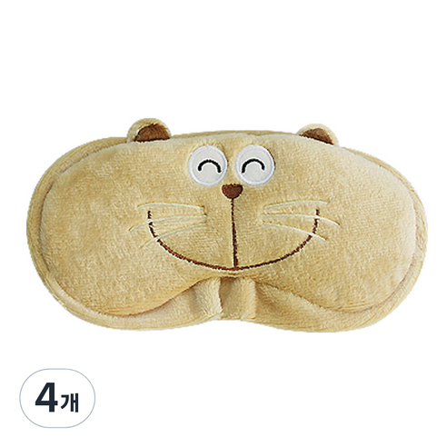 애니나라 캐릭터 수면안대 해피/Beige, 1개입, 4개