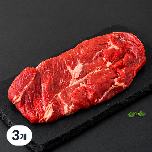 자유방목 호주산 목초 척아이롤 구이용 (냉장), 3개, 250g