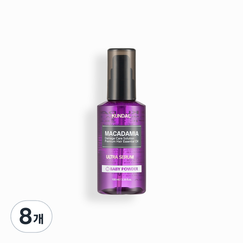 쿤달 울트라 세럼 헤어 에센스 베이비파우더향, 100ml, 8개