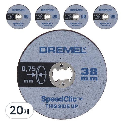 드레멜 EZ Lock 초박형 강화 절단휠 38mm SC409, 20개