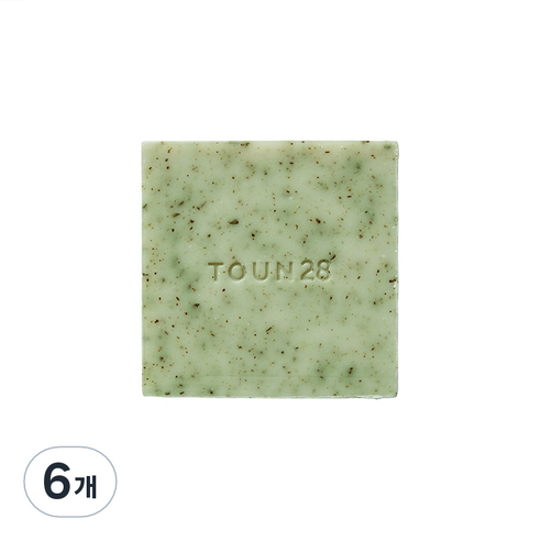 톤28 얼굴 씻을거리 S4 티트리 로즈분말 지성 모공관리 클렌징 비누, 100g, 6개