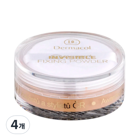 더마콜 인비져블 픽싱 파우더 13g, 내츄럴, 4개