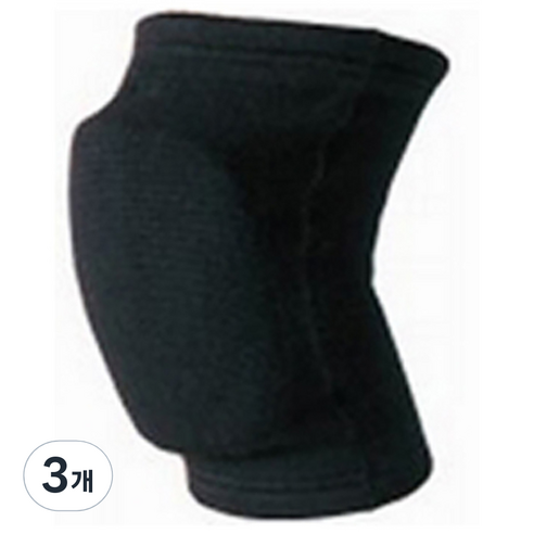 디앤엠 25mm 충격흡수 배구용패드 무릎보호대 837 검정, 3개