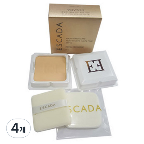 에스까다 오뜨 피니쉬 트윈 케이크 SPF 15 리필 13g, 11호 퓨어 베이지, 4개
