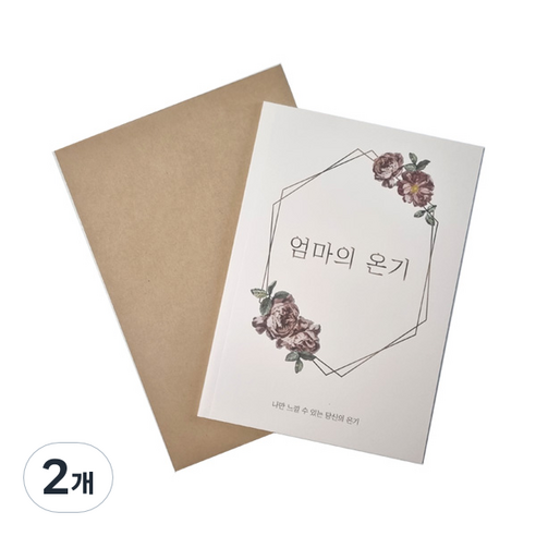 더레드데이 엄마의 온기 + 크라프트 봉투, 혼합색상, 2개