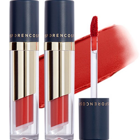 포렌코즈 타투 끌레르 벨벳 틴트 립틴트, 04 루, 4g, 2개