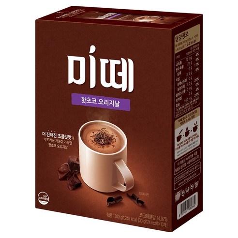 미떼 핫초코 코코아 분말 오리지날, 30g, 10개입, 1세트