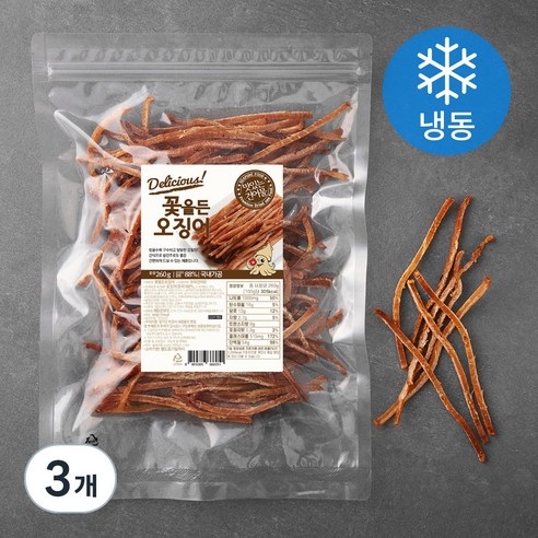 해맑은푸드 꽃을 든 오징어 (냉동), 260g, 3개