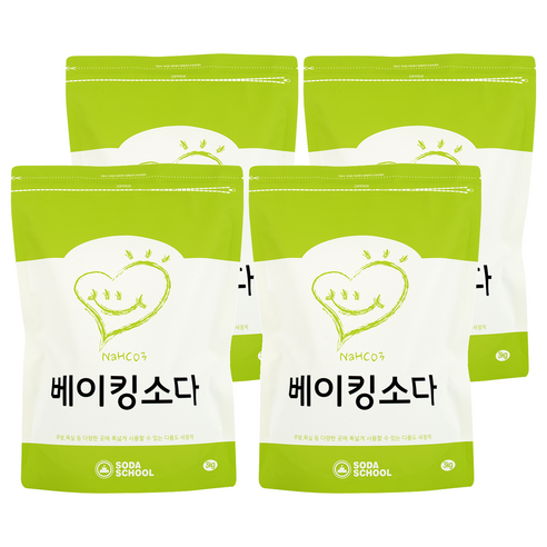 소다스쿨 베이킹소다 대용량, 3kg, 4개