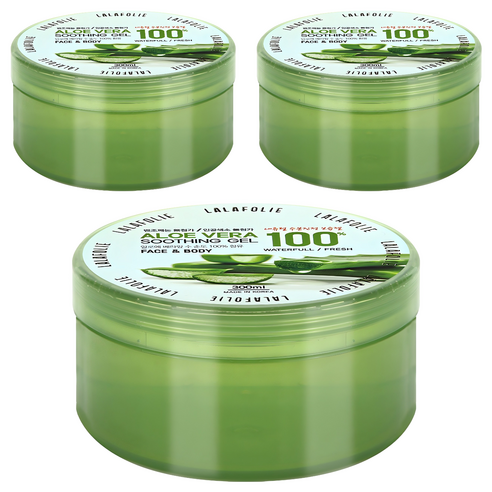 라라폴리 알로에베라 100% 수딩젤, 300ml, 3개