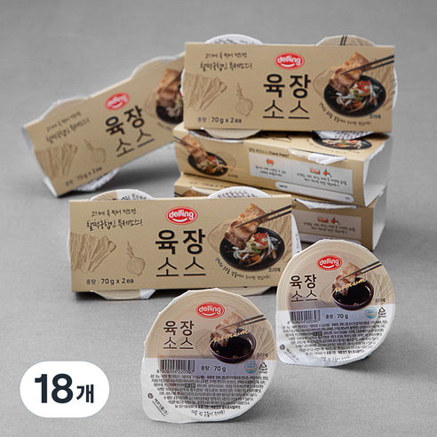 델링 육장소스, 140g, 18개