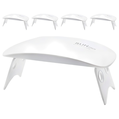 썬 UV LED 미니 젤네일 램프, 화이트, 5개