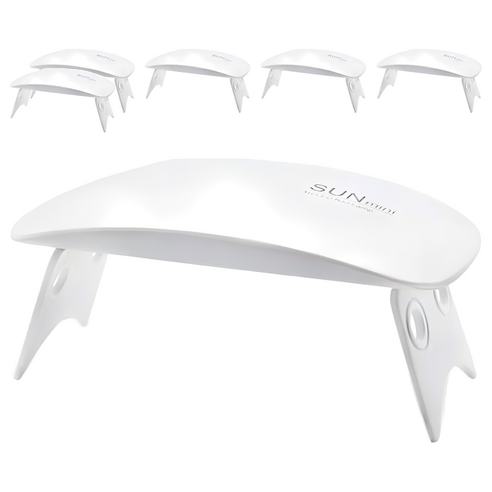 썬 UV LED 미니 젤네일 램프, 화이트, 6개