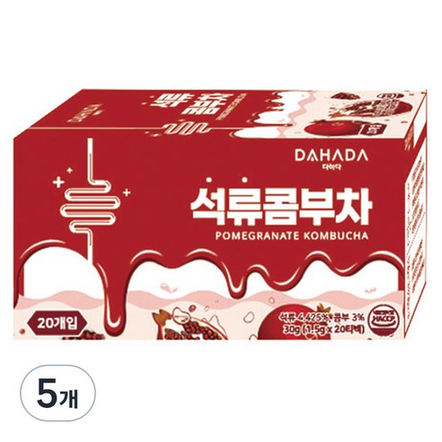 다하다 석류콤부차, 1.5g, 20개입, 5개