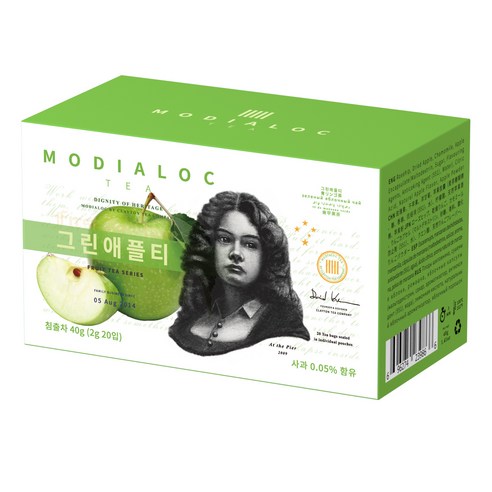 모디알록 그린애플 과일차, 2g, 20개입, 1개