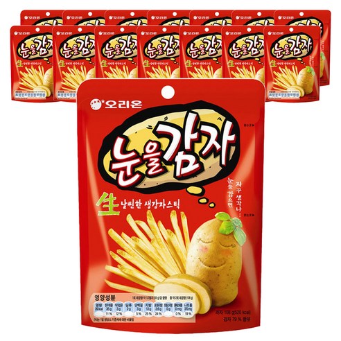 오리온 눈을감자 스낵, 113g, 15개