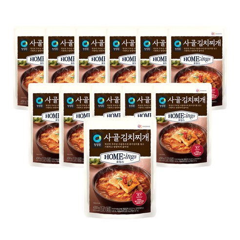 청정원 호밍스 사골 김치찌개, 450g, 4개