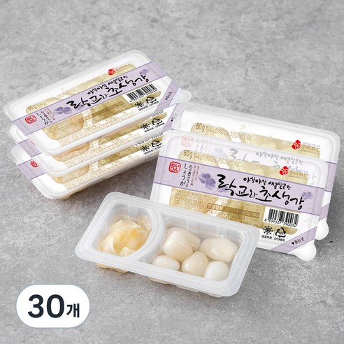 주비푸드 락교와 초생강, 60g, 30개
