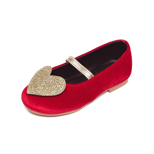 편안함과 스타일을 조화시킨 라스텔라 여아용 하트 구두