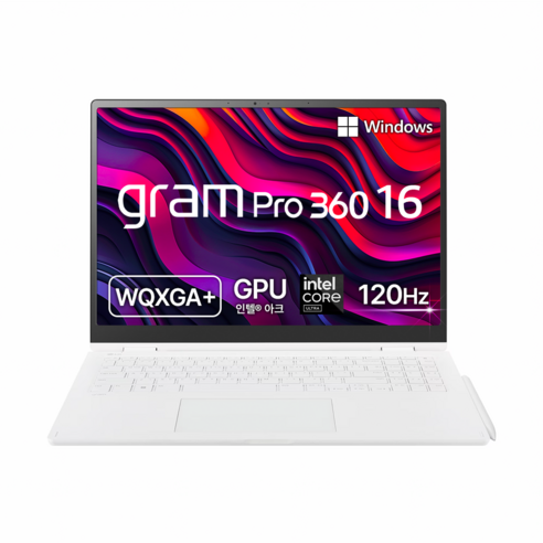LG전자 2024 그램 프로 360 16 코어Ultra7 인텔 14세대, 에센스 화이트, 16T90SP-KA70K, 512GB, 16GB, WIN11 Home