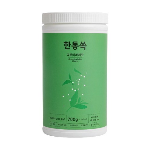 한통쏙 단백질 쉐이크 그린티라떼맛, 1개, 700g