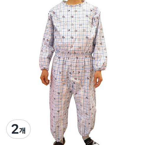 메디코 뒷지퍼 성인우주복 XL, 하트블루, 2개