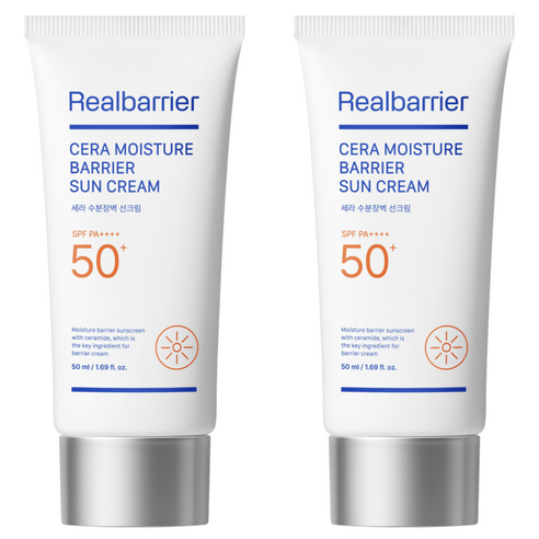 리얼베리어 세라 수분 장벽 선크림 SPF50+ PA++++, 50ml, 2개
