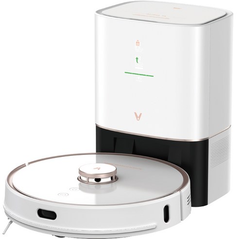 [쿠팡수입] 비오미 S9 로봇 청소기, V-RVCLMD28A(로봇청소기), V-ADD26A(오토 엠티 스테이션), 화이트