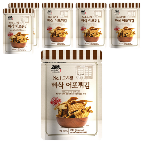 그시절 빠삭 어포 튀김, 200g, 6개