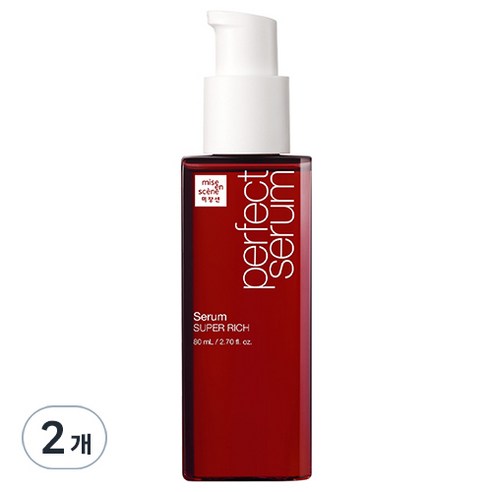 미쟝센 퍼펙트 슈퍼리치 극손상케어 헤어 세럼, 80ml, 2개