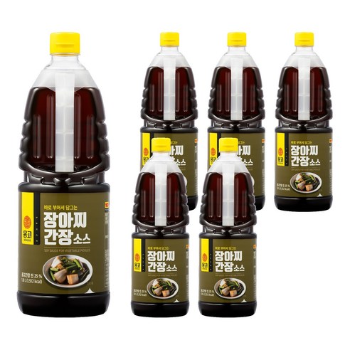 몽고 장아찌 간장소스, 1.8L, 6개