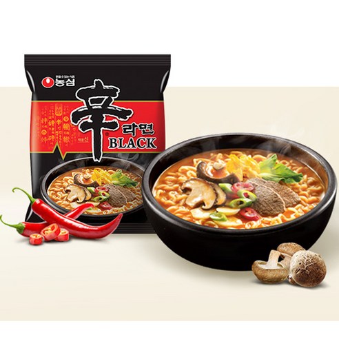 깊고 진한 국물로 든든한 한 끼, 신라면 블랙!