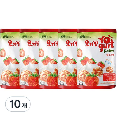 요거팜 무농약 쌀로 만든 스낵 30g, 7개