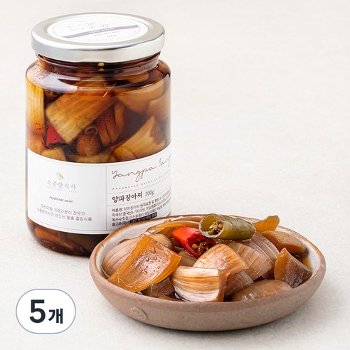 소중한식사 양파 장아찌, 500g, 5개