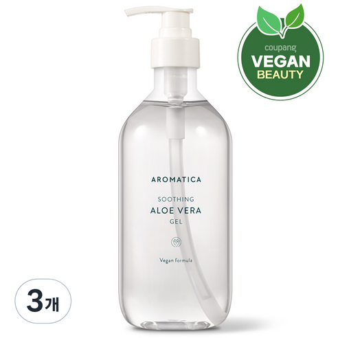 아로마티카 수딩 알로에 베라 젤, 500ml, 3개