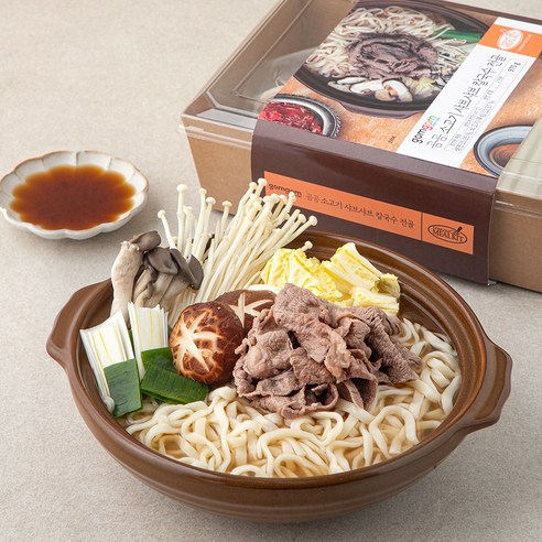 곰곰 소고기 샤브샤브 칼국수 전골, 970g, 1개