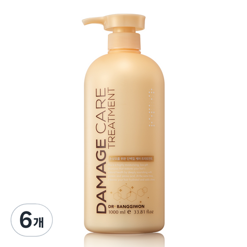 닥터방기원 데미지 케어 트리트먼트, 6개, 1000ml