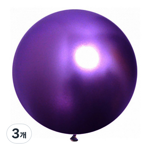 제이벌룬 셈퍼텍스 대형풍선 90cm, 펄바이올렛, 3개