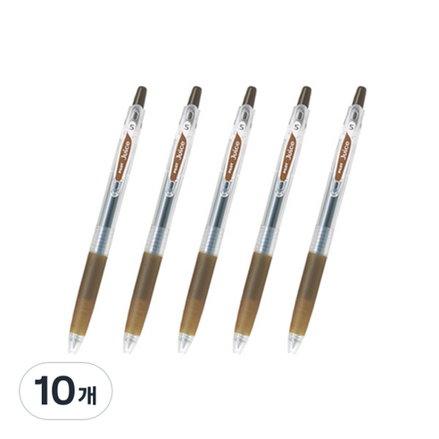 파이롯트 쥬스 젤잉크펜 0.38mm, 커피 브라운, 10개