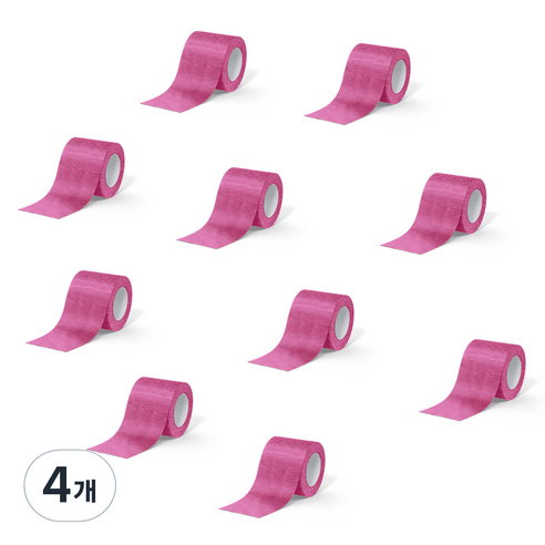 데이바이데이 바른생활이야기 밴드 5cm x 4.5m 핑크, 4개, 10개입